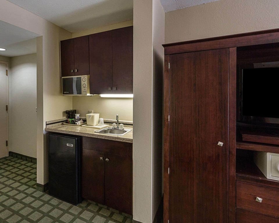Suite, 1 King Bed, Non Smoking | Desk, laptop workspace, iron/ironing board, free WiFi