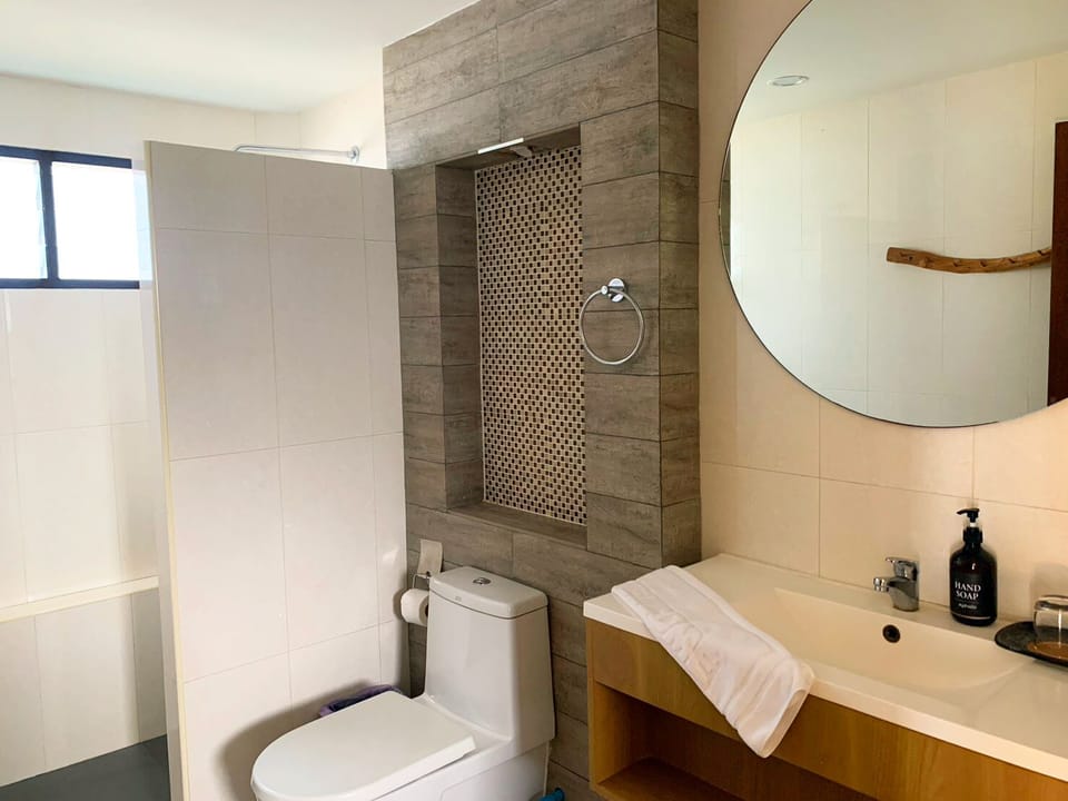 Family Villa, 2 Bedrooms, Private Pool | Bathroom | Eco-friendly toiletries, hair dryer, bathrobes, towels
