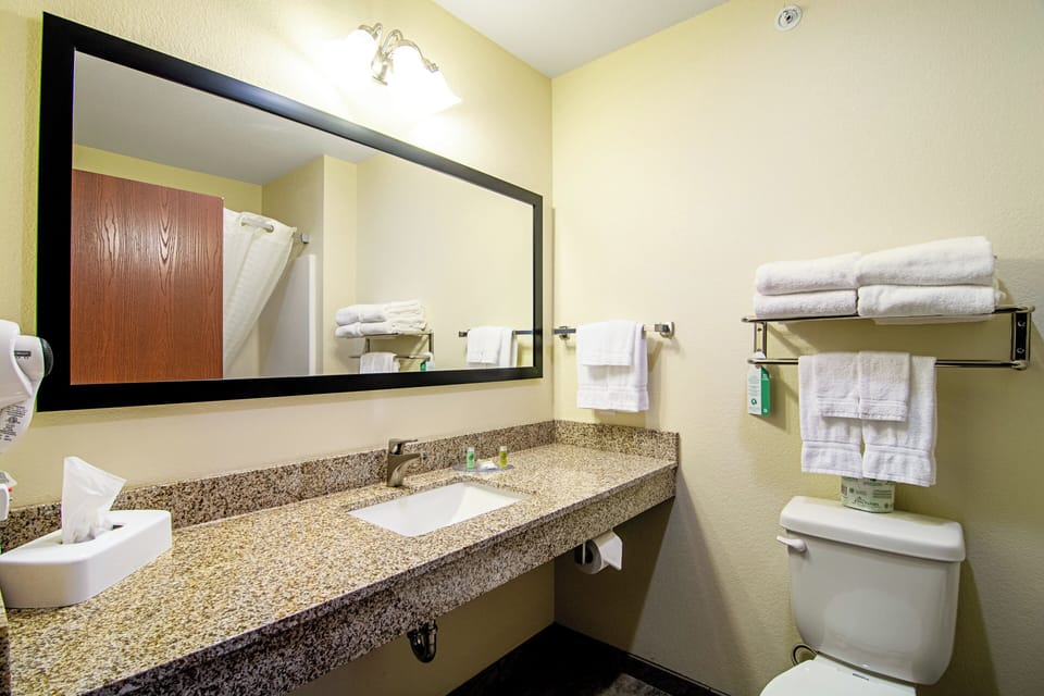 Free toiletries, hair dryer, towels, soap