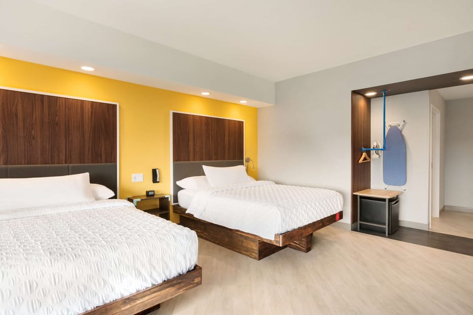 Room, 2 Queen Beds, Accessible, Bathtub | In-room safe, desk, blackout drapes, free cribs/infant beds