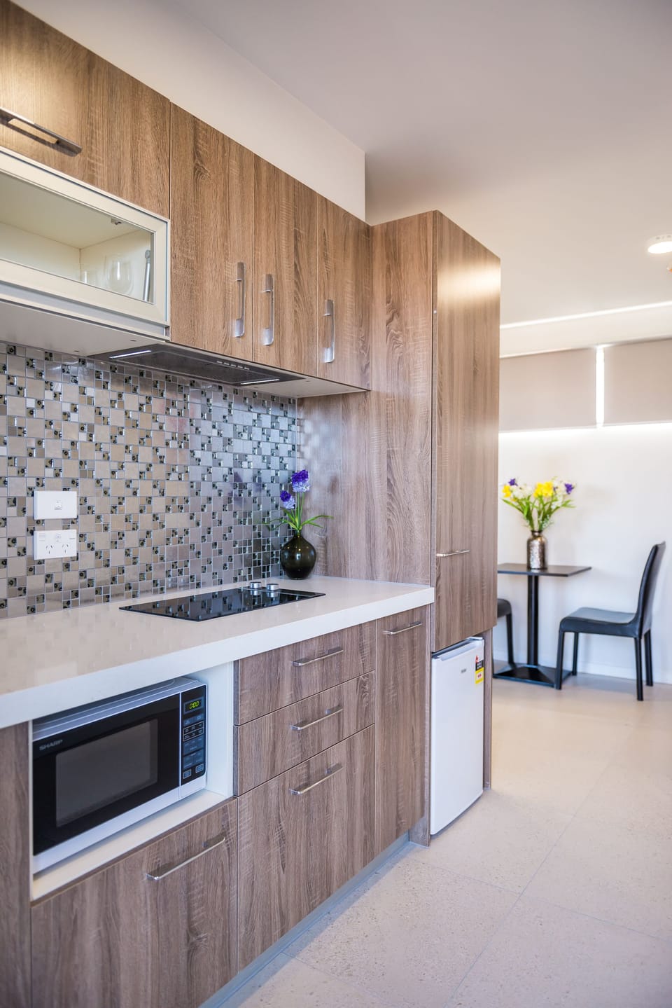 Basic Suite, 1 Bedroom | Private kitchenette | Coffee/tea maker, refrigerator (on request), microwave, stovetop