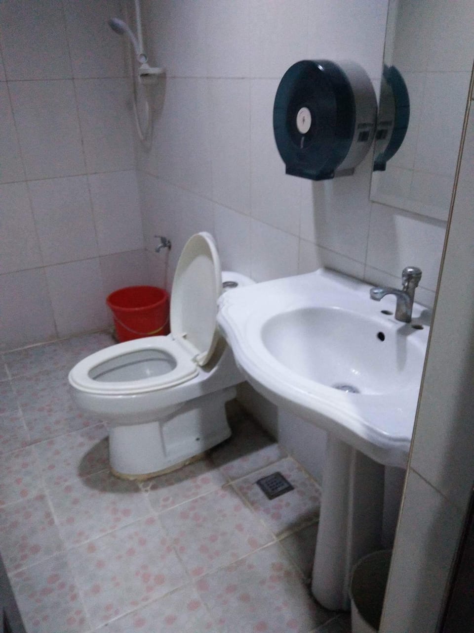 Shower, free toiletries, slippers, bidet
