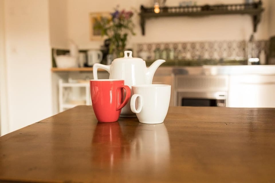 Microwave, stovetop, coffee/tea maker, toaster