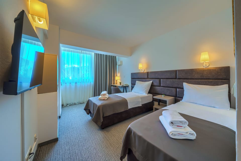 Comfort Double or Twin Room, Park View | Desk, laptop workspace, free WiFi, bed sheets