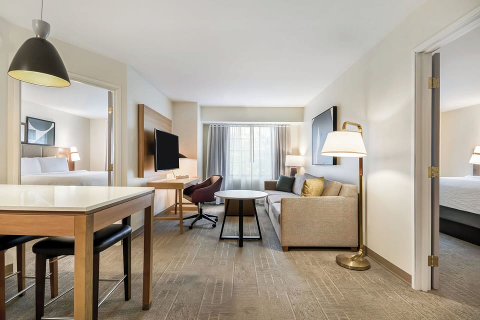 Suite, 2 Bedrooms, Kitchen | In-room safe, desk, blackout drapes, iron/ironing board