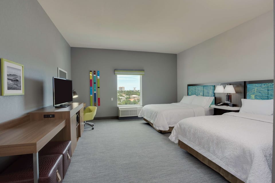 Room, 2 Queen Beds, Accessible, Bathtub (Mobility & Hearing) | In-room safe, desk, iron/ironing board, free WiFi