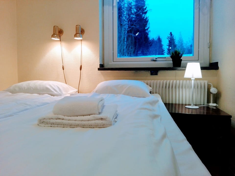 Blackout drapes, iron/ironing board (on request), WiFi (free)