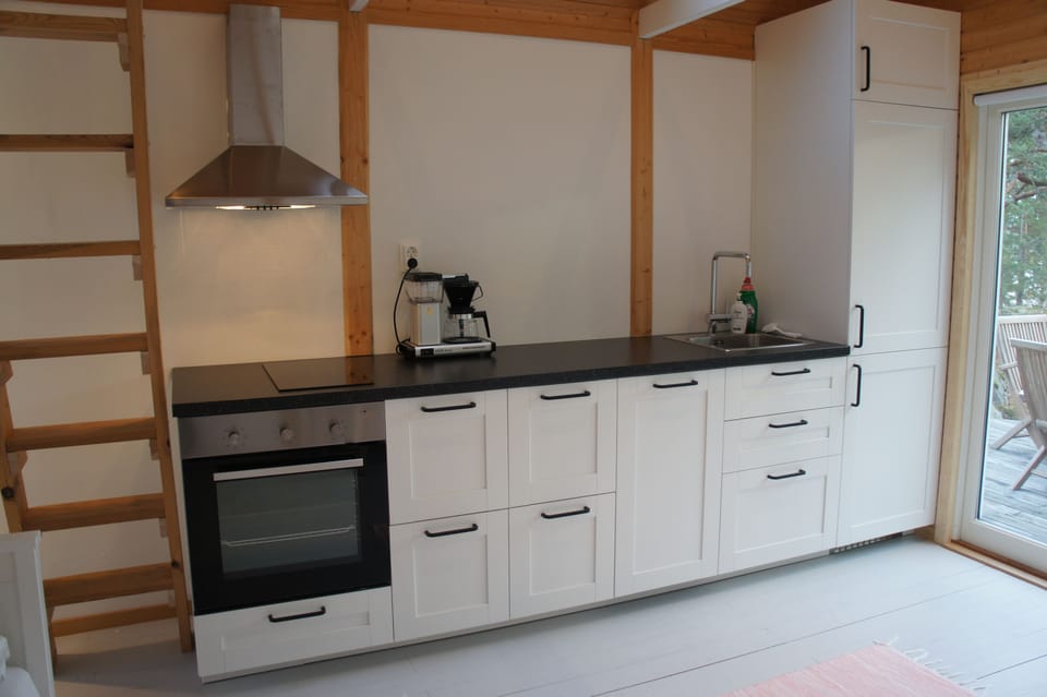 Premium Cottage, 1 Bedroom, Terrace, Ocean View | Private kitchen | Fridge, stovetop, coffee/tea maker, toaster