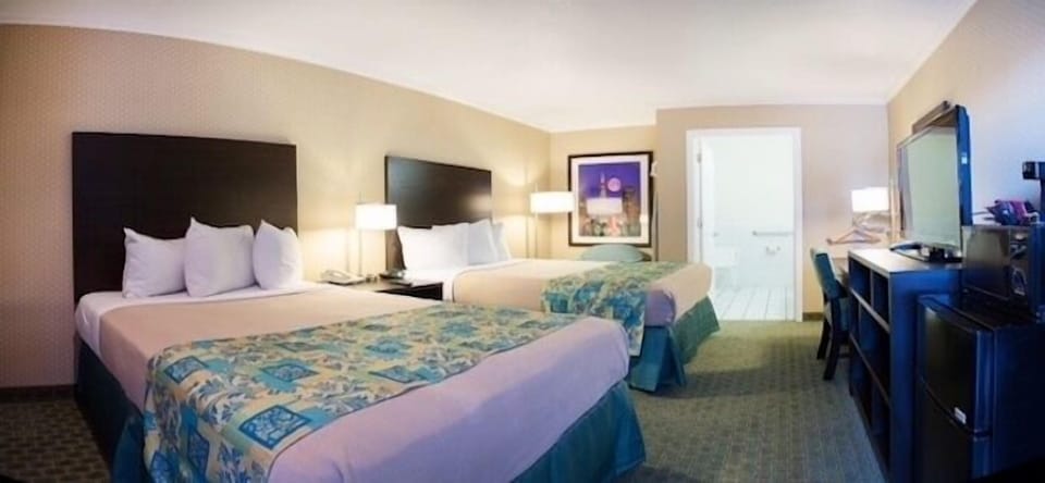 Standard Room, 2 Double Beds, Accessible (Ground floor) | Iron/ironing board, free WiFi, bed sheets, wheelchair access