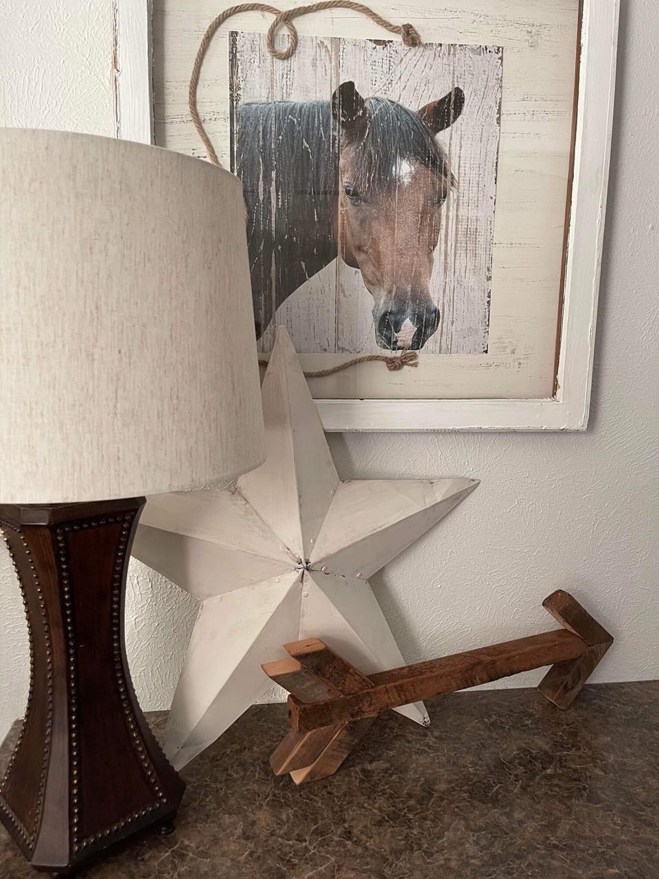 Individually decorated, individually furnished, iron/ironing board