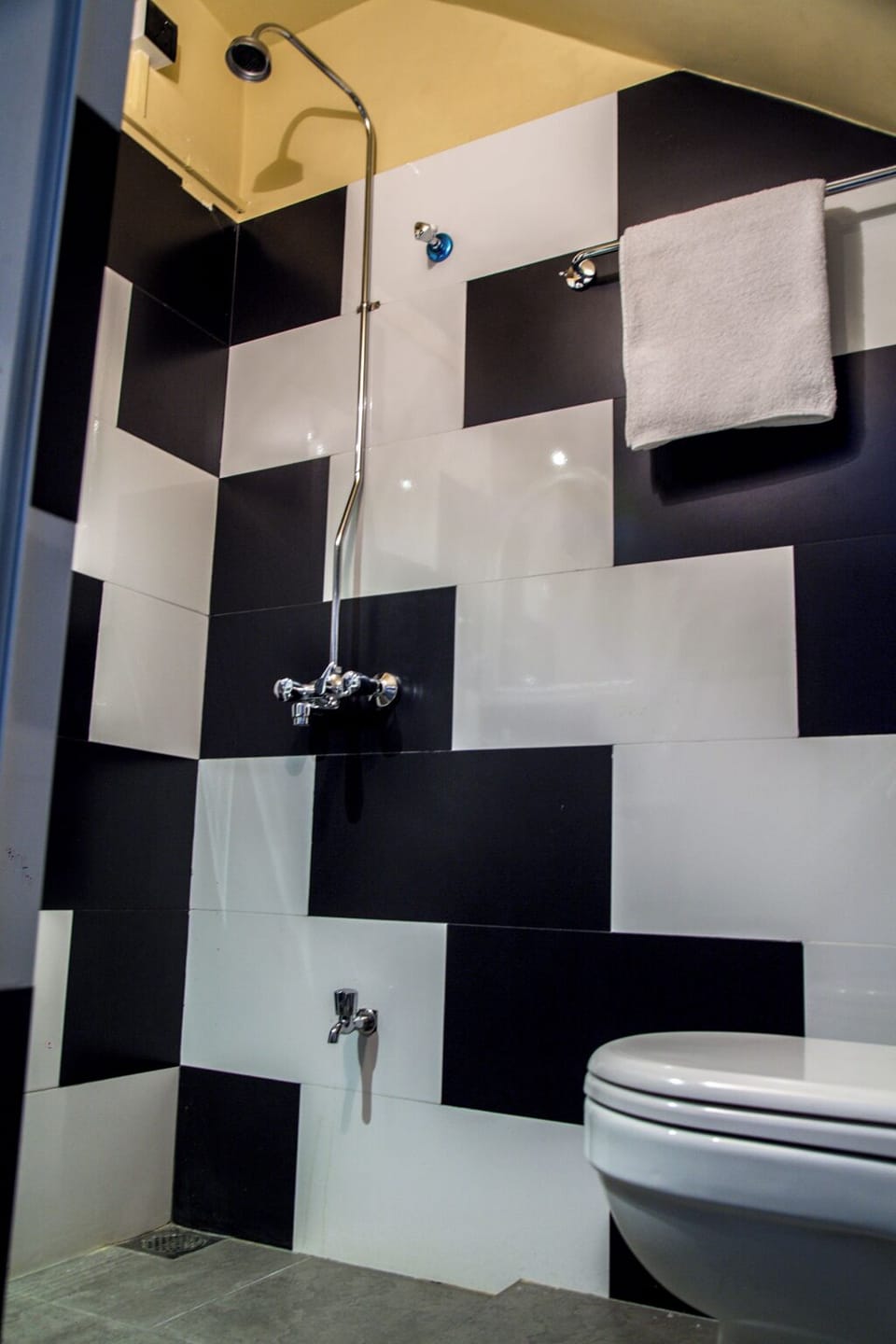 Shower, free toiletries, hair dryer, bidet
