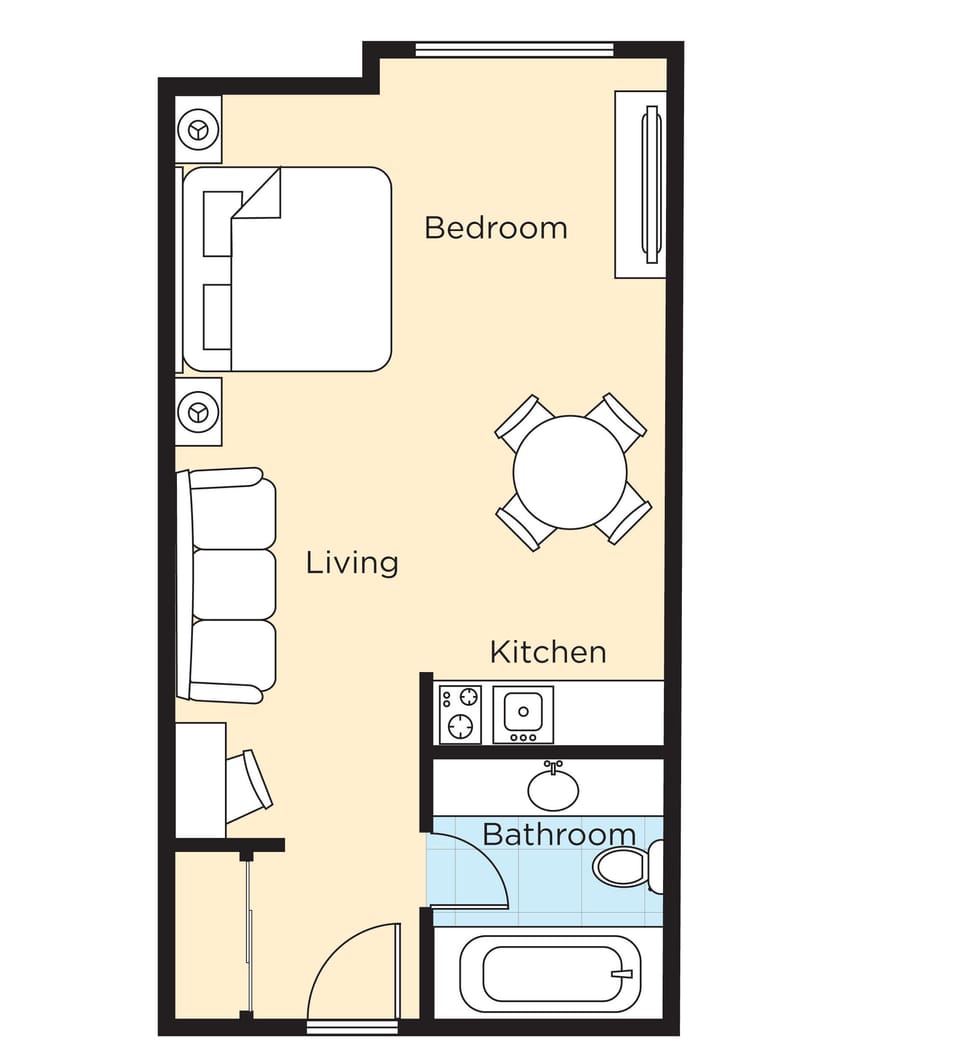 Desk, rollaway beds (free), WiFi (surcharge), bed sheets
