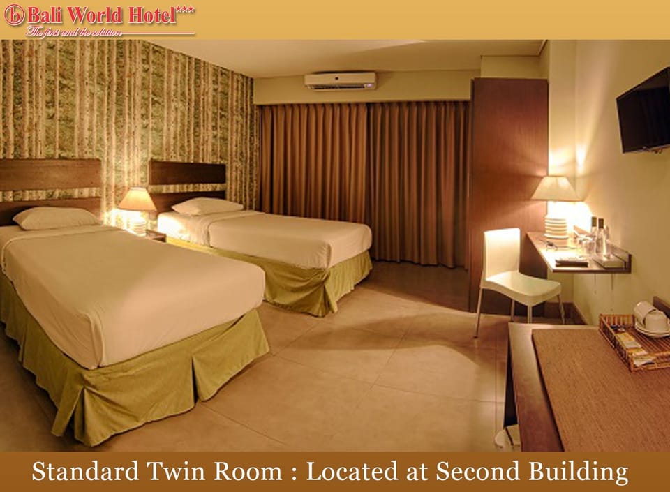 Standard Twin Room (Second Building) | Premium bedding, desk, WiFi (free)