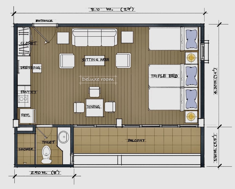 Deluxe Room | Hypo-allergenic bedding, laptop workspace, blackout drapes