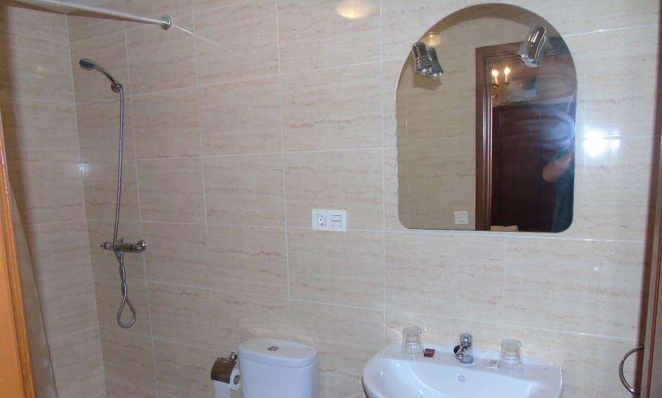 Double Room (5) | Bathroom | Combined shower/tub, towels