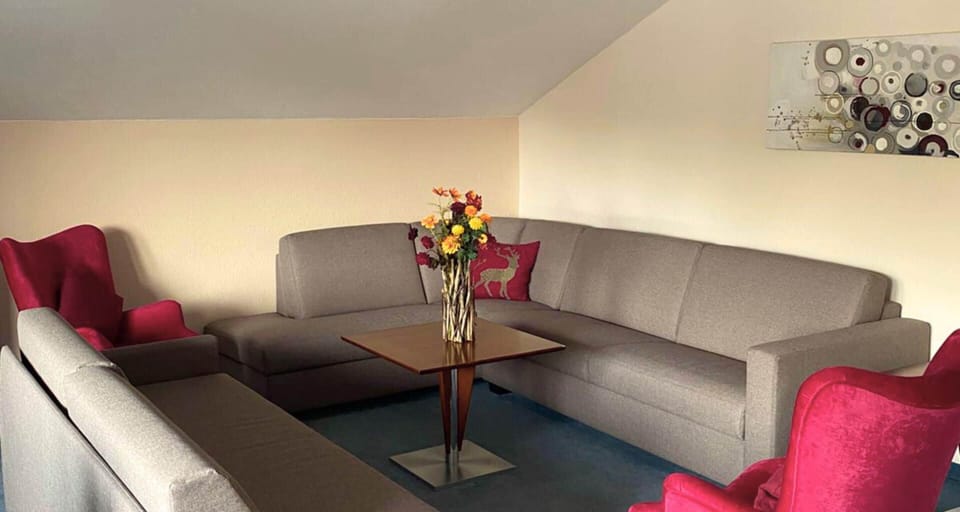 Suite, 2 bedrooms, balcony (Living Room) located in the Werdenfels house | Premium bedding, in-room safe, iron/ironing board, rollaway beds