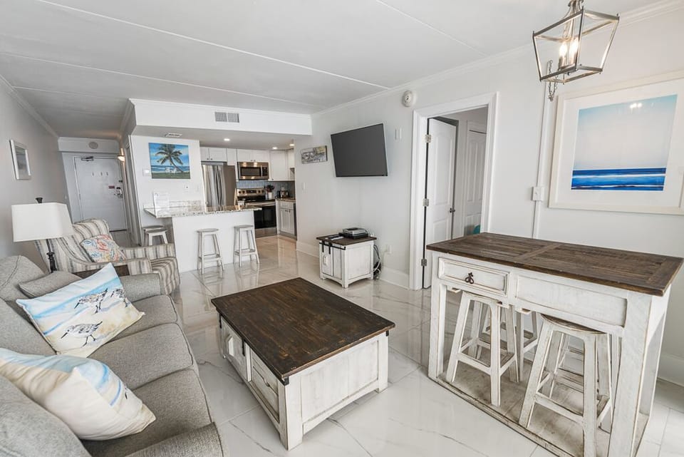 Condo, 2 Bedrooms, Balcony, Beachfront (308) | Living area | TV, DVD player