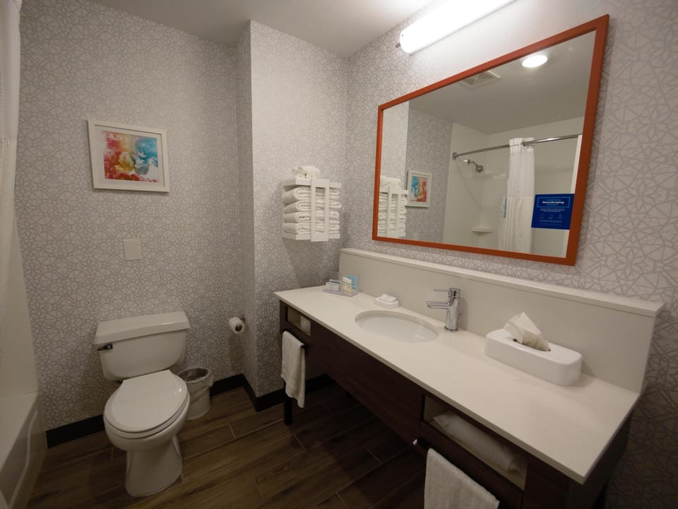 Room, 2 Queen Beds | Bathroom shower