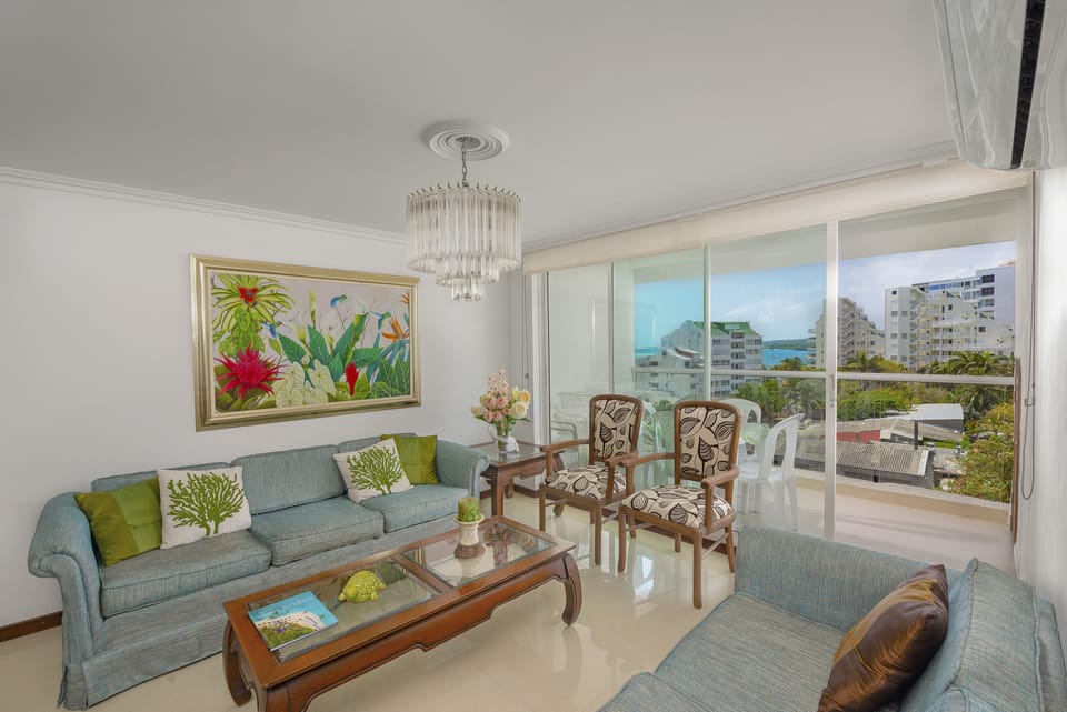 Panoramic Penthouse, Multiple Beds | Living area | 32-inch flat-screen TV with cable channels, LCD TV