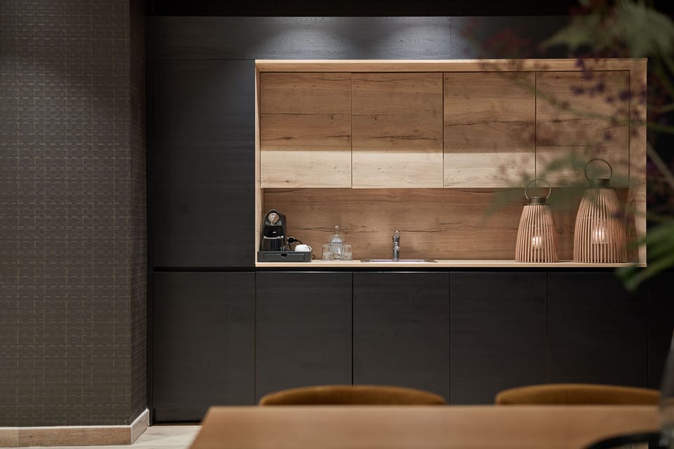 Presidential Suite, Kitchen | Private kitchenette | Coffee/tea maker, eco-friendly cleaning products