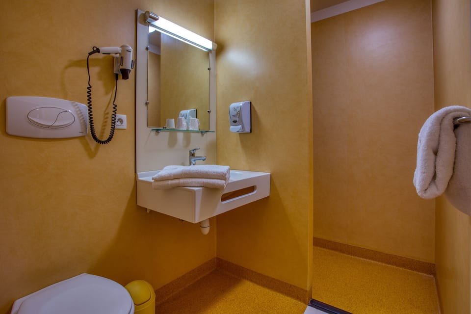 Double Room | Bathroom | Shower, free toiletries, hair dryer, towels