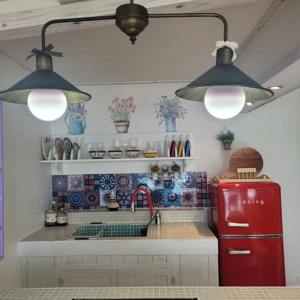 Superior Double Room, 1 Bedroom, Sea View | Private kitchen | Full-size fridge, microwave, stovetop, coffee/tea maker