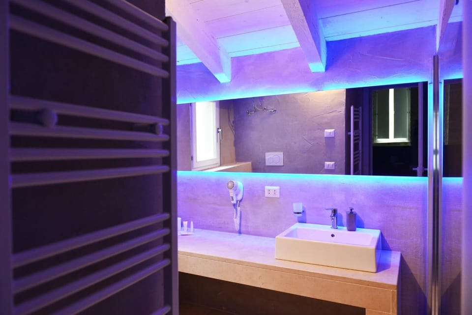 Shower, free toiletries, hair dryer, bidet