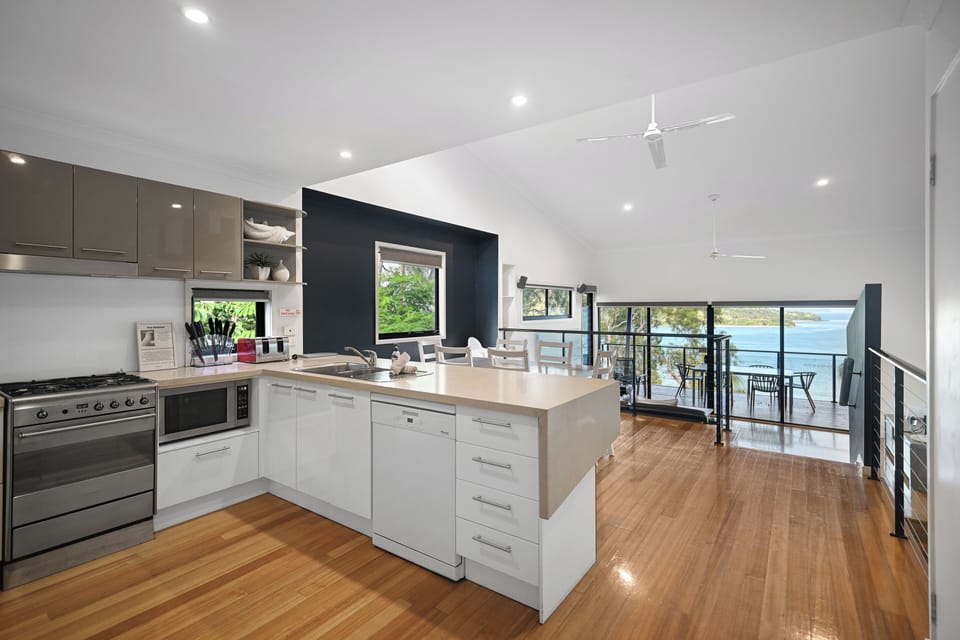 2 Bedroom Apartment 01 | Private kitchen | Full-size fridge, microwave, oven, stovetop