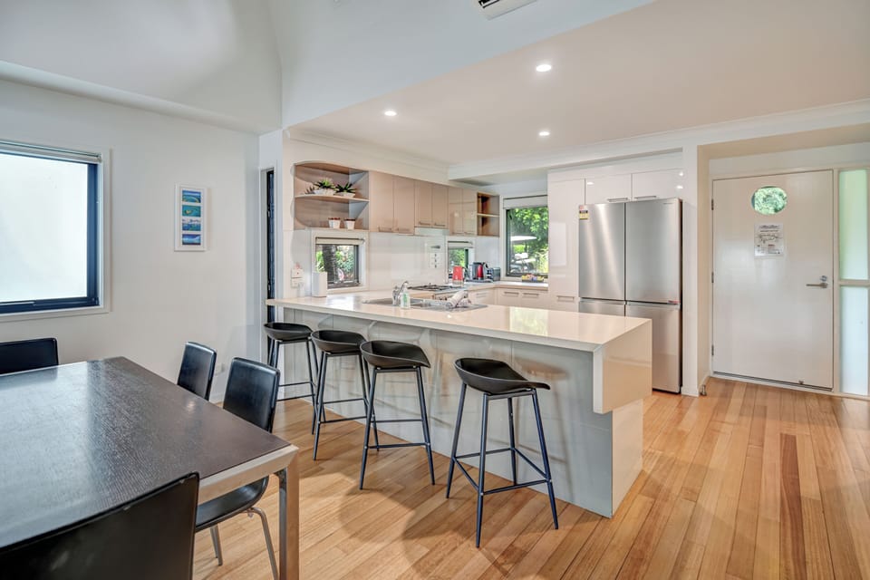 2 Bedroom Apartment 04 | Private kitchen | Full-size fridge, microwave, oven, stovetop