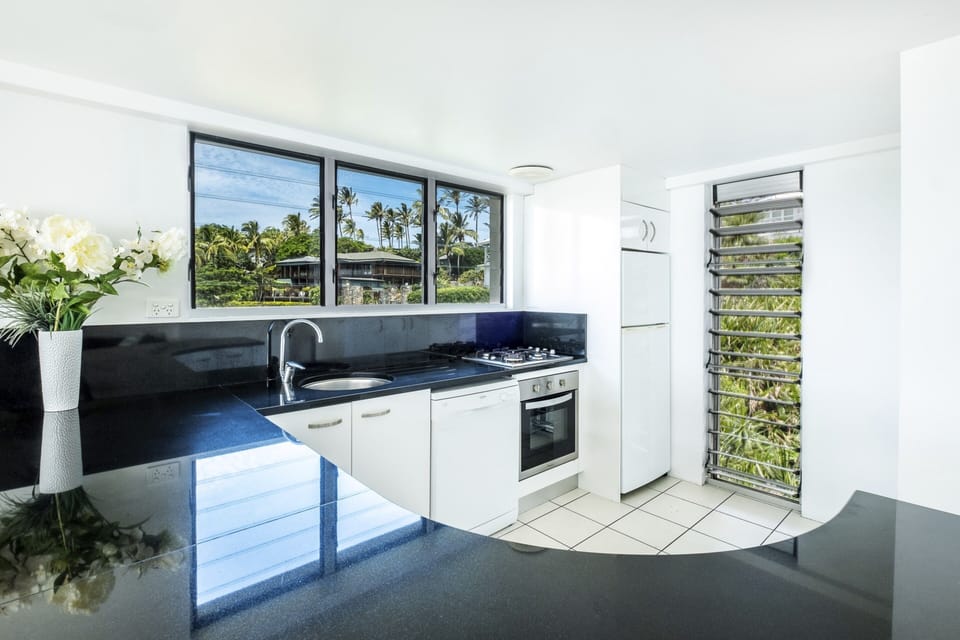 3 Bedroom Apartment Ocean Villa 04 | Private kitchen | Coffee/tea maker, full-size fridge, microwave, oven