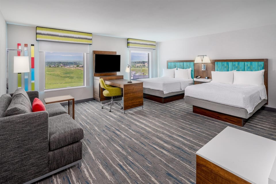 Studio Suite, 2 Queen Beds, Non Smoking | Premium bedding, down comforters, pillowtop beds, desk