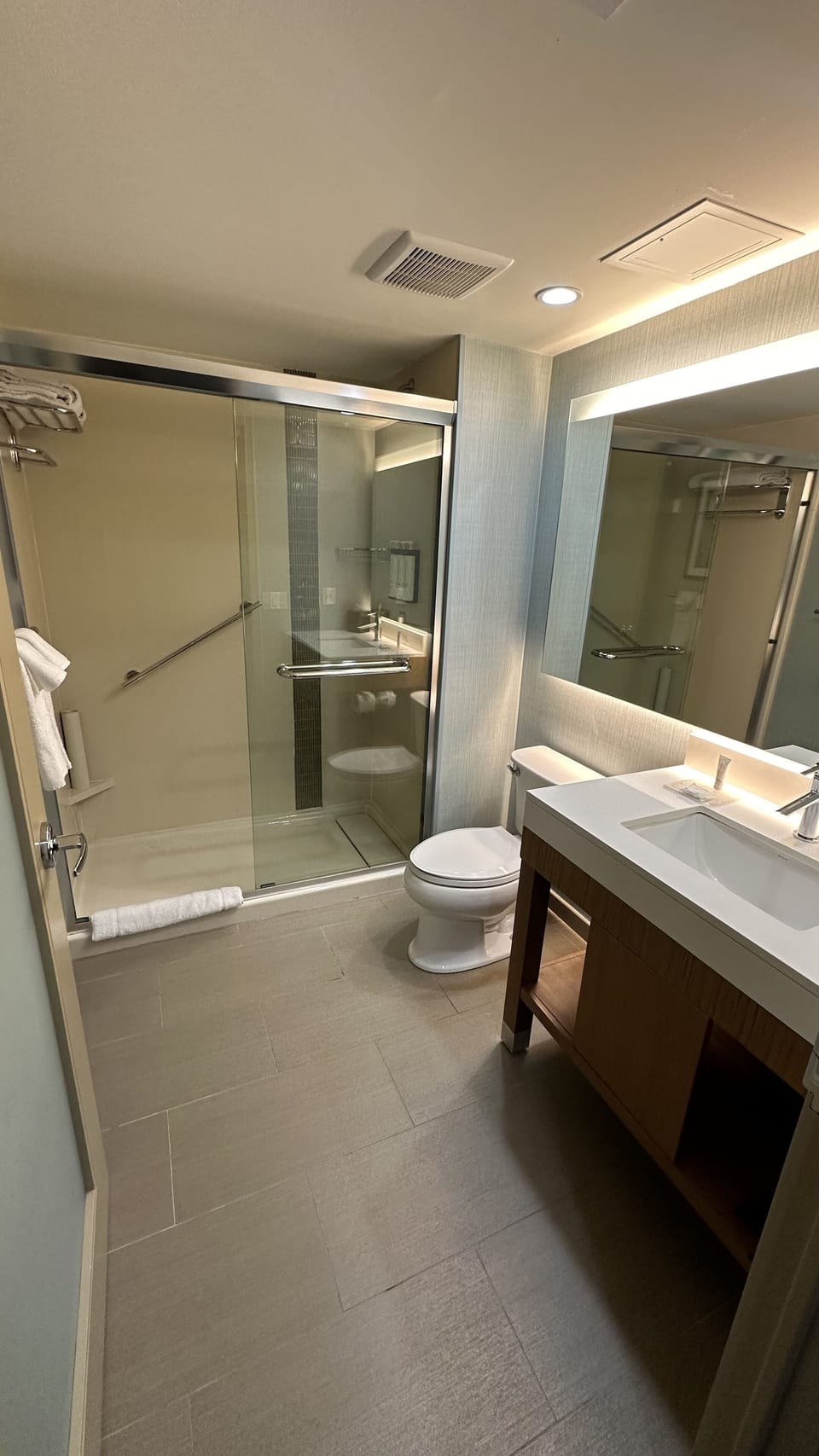Free toiletries, hair dryer