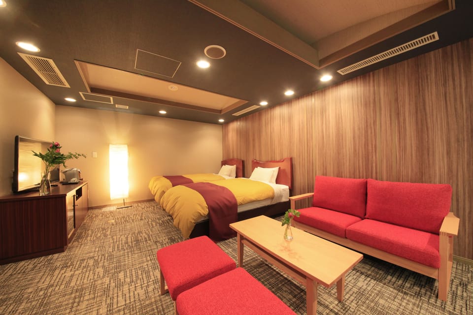 [Main Building] Twin Room w/OpenAir Bath/Adult Only, Non Smoking | In-room safe, free WiFi, bed sheets