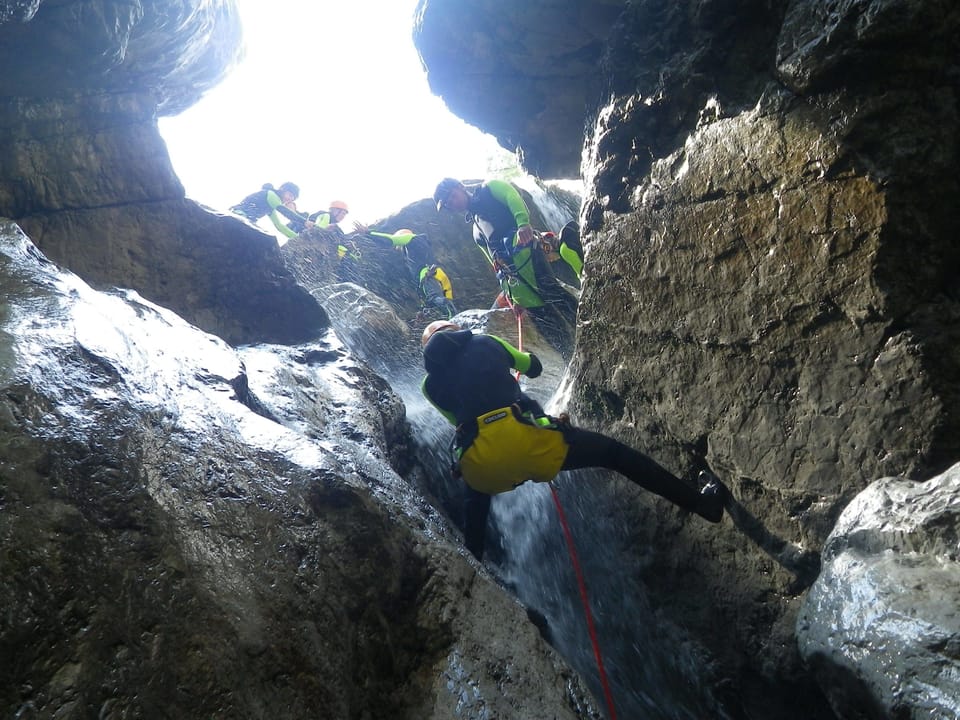 Outdoor rock climbing