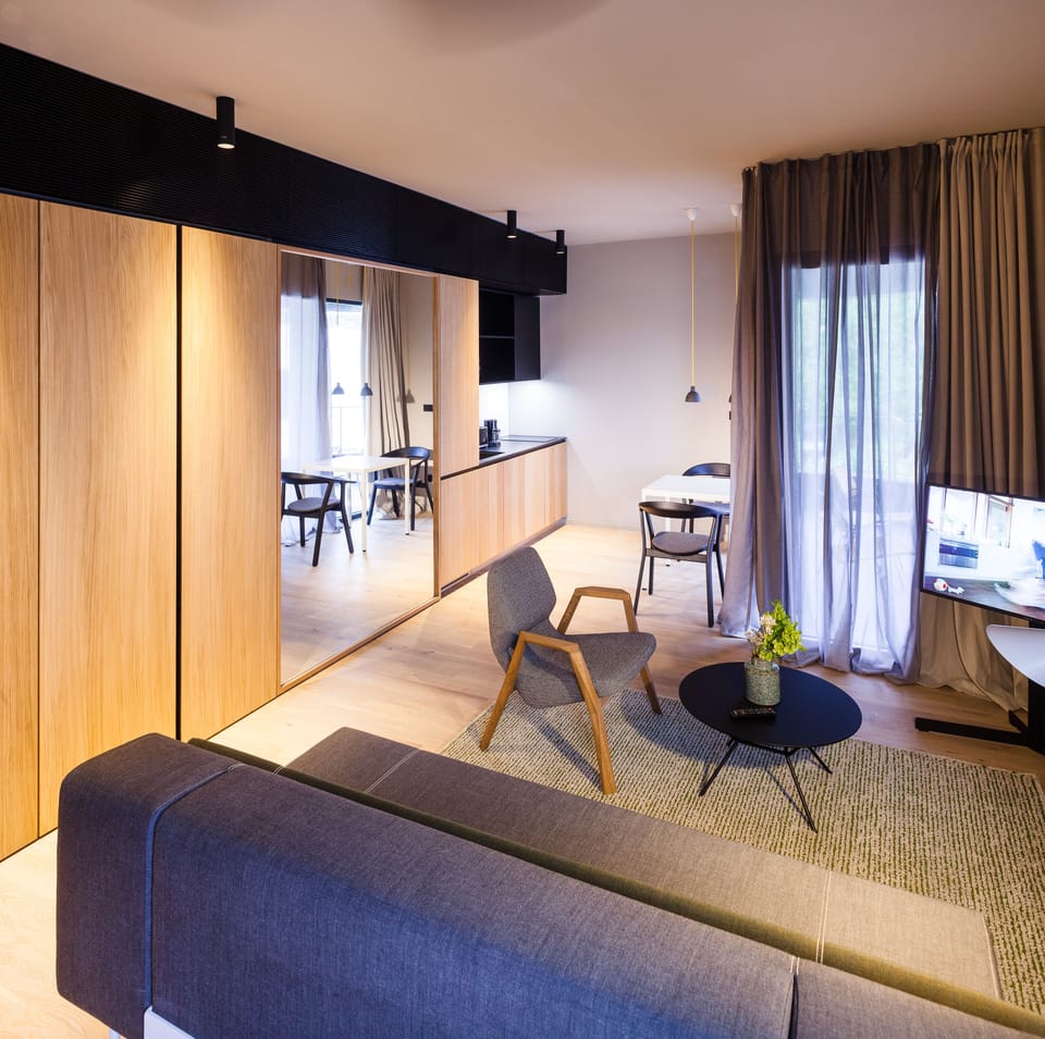 Studio apartment, Balcony, Garden view | In-room safe, desk, blackout drapes, soundproofing