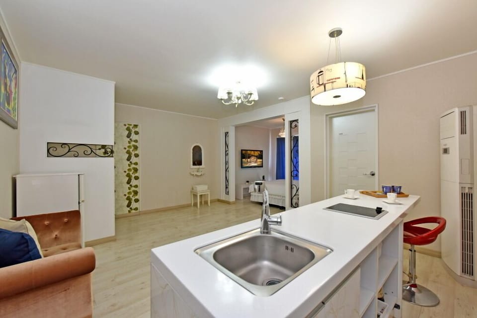 Room, Partial Sea View (Browny) | Private kitchenette | Fridge, microwave, electric kettle, rice cooker