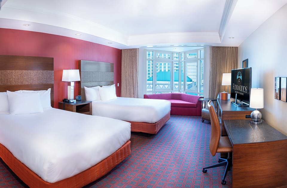 Pillowtop beds, in-room safe, desk, laptop workspace