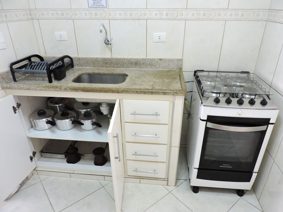 Apartment | Private kitchen | Fridge, microwave, oven, cookware/dishes/utensils