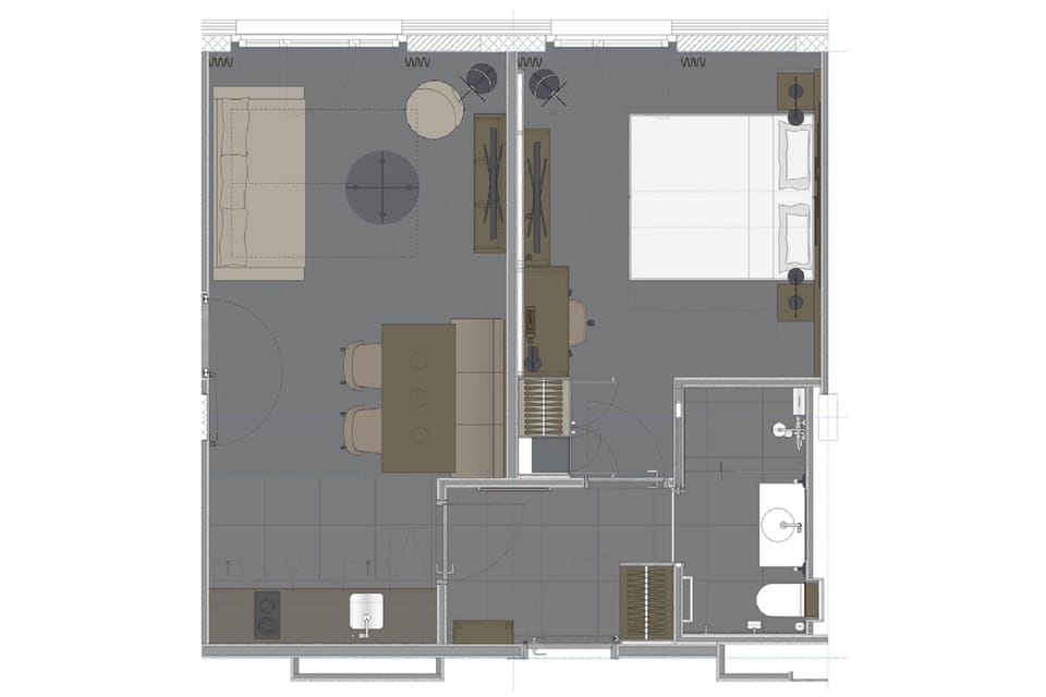 Acasa Suite with kitchen | Floor plan