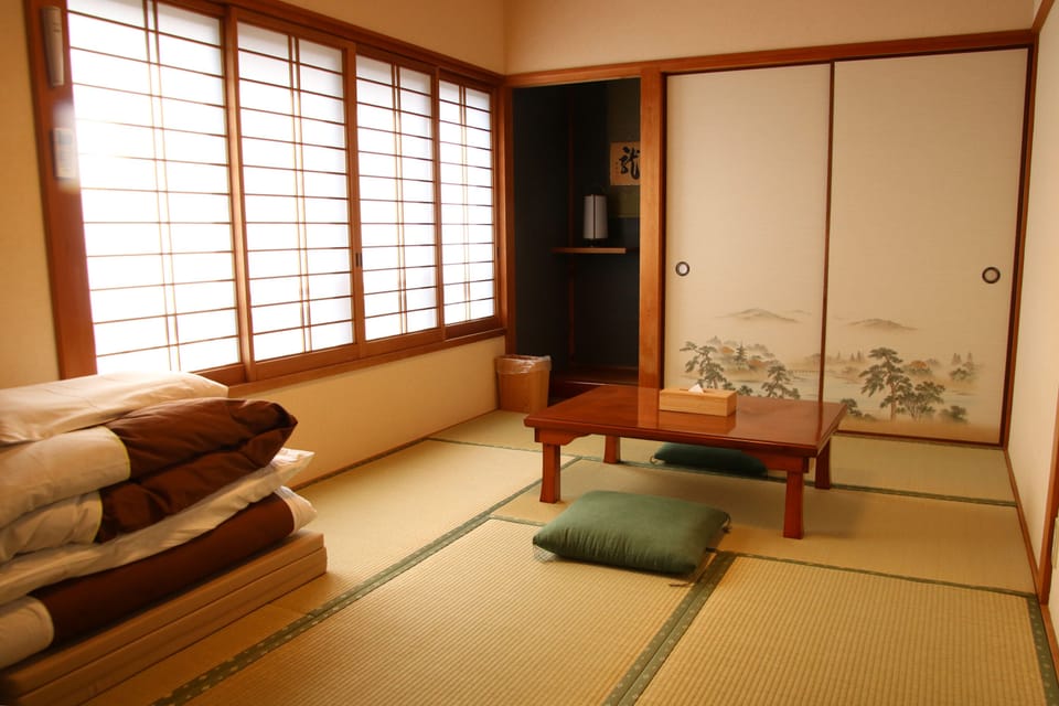 Japanese Style Private Room with Shared Bathroom | Down comforters, WiFi (free), bed sheets