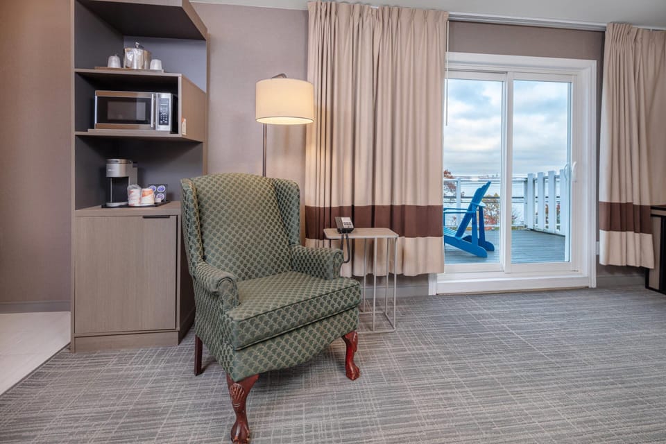 In-room safe, desk, iron/ironing board, free cribs/infant beds
