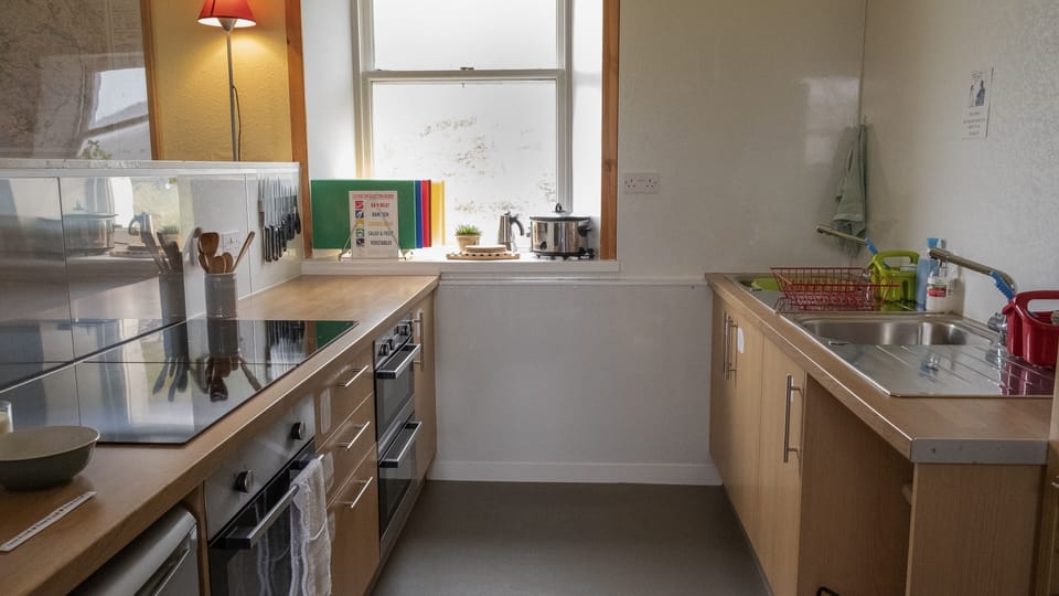 Shared fridge, microwave