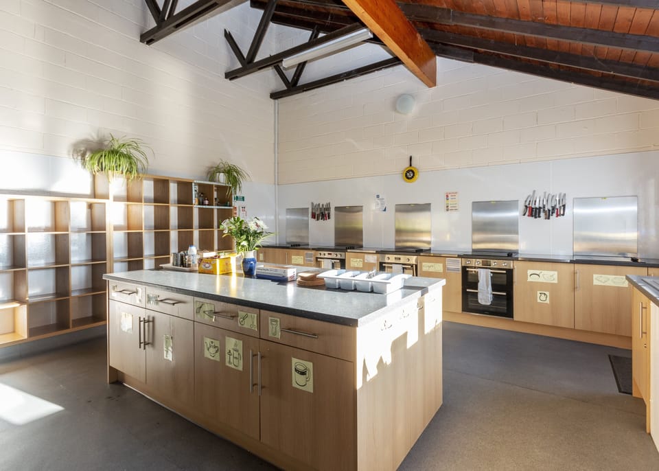 Shared fridge, microwave