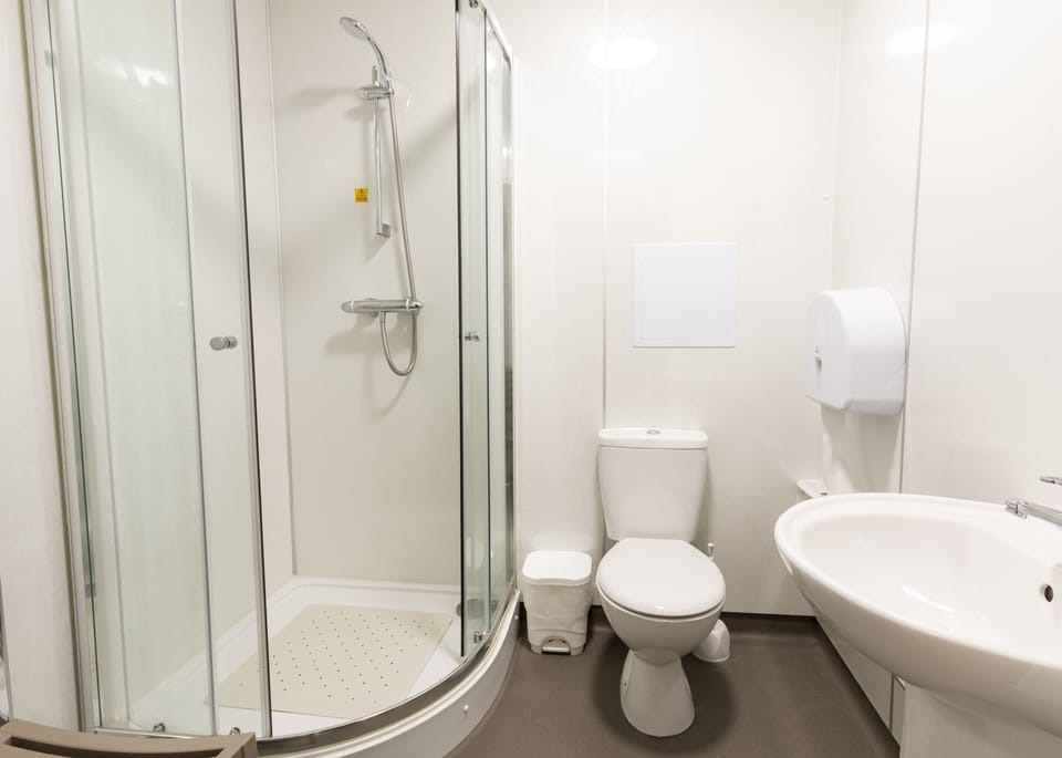 Single Room, Shared Bathroom | Bathroom | Shower, toilet paper