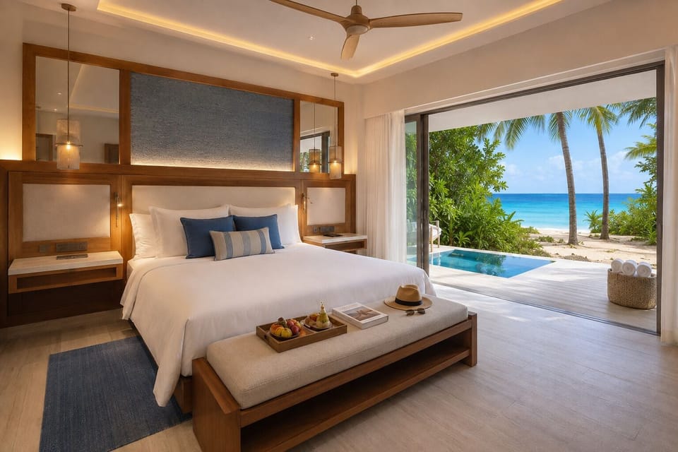 Premium Room, 1 King Bed, Oceanfront | Premium bedding, in-room safe, iron/ironing board, WiFi (free)