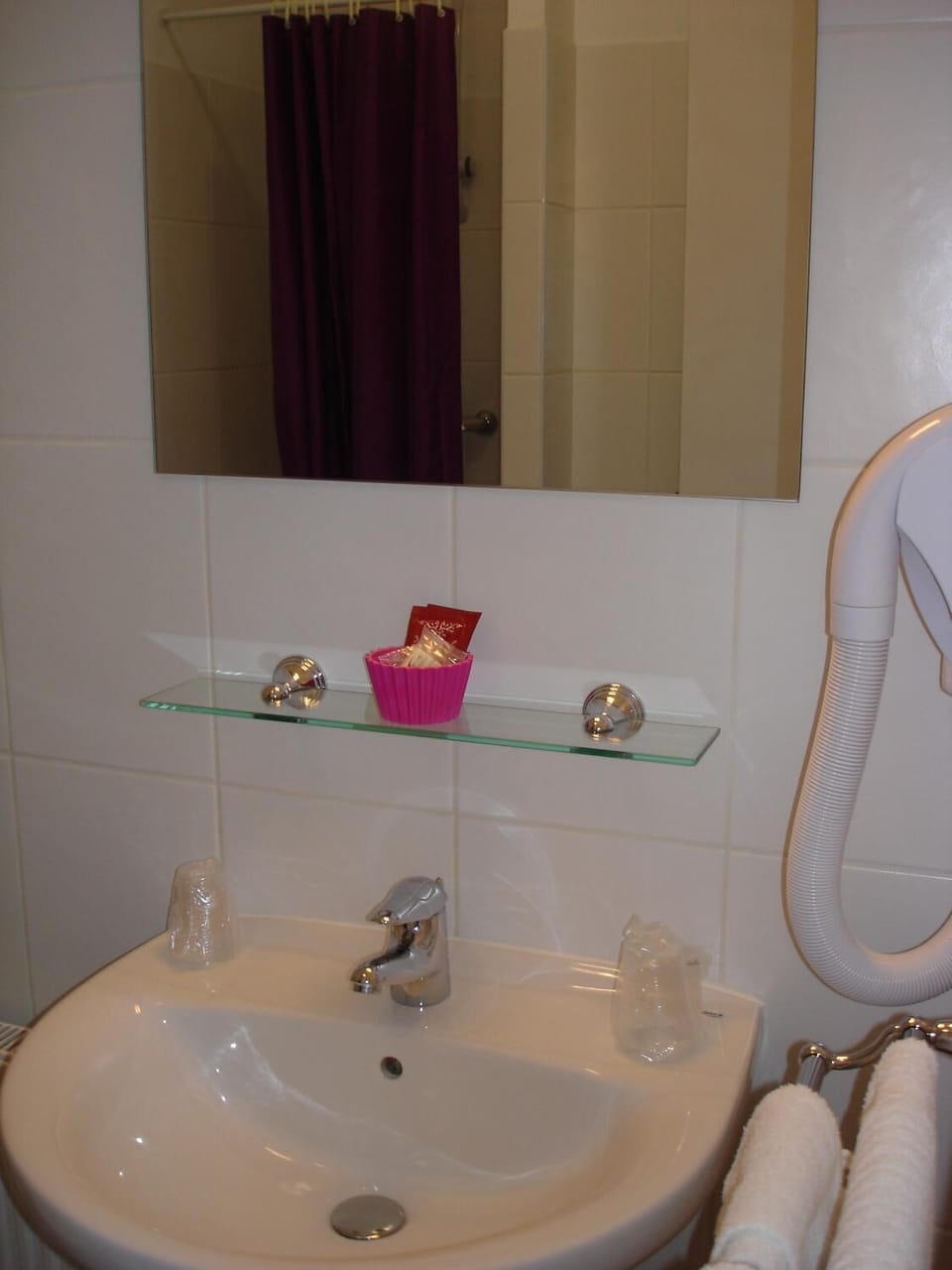 Free toiletries, hair dryer