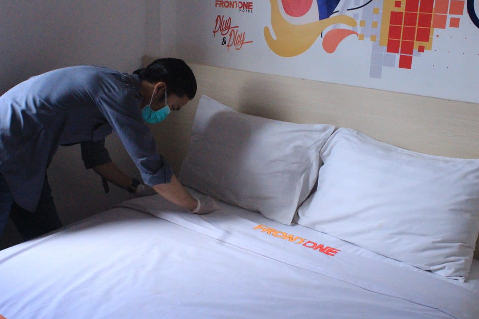 Premium bedding, blackout drapes, soundproofing, WiFi (free)