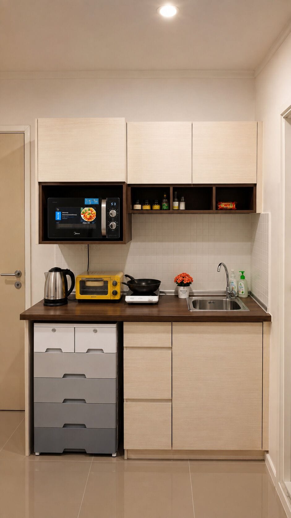 1 Bedroom Condo with Seaview | Private kitchenette | Fridge, microwave, rice cooker, toaster oven