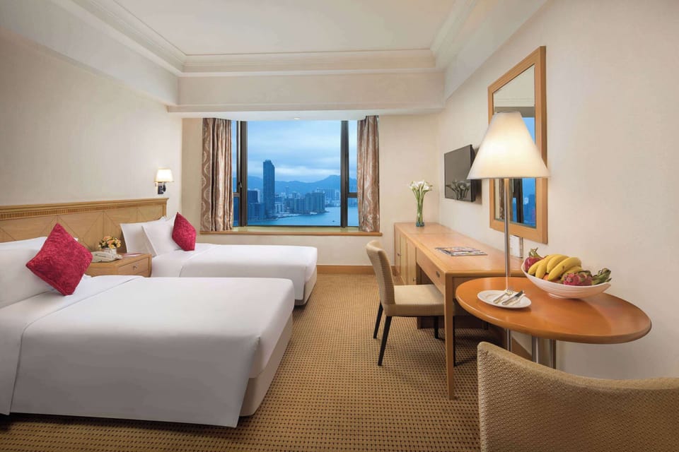 Grand Room, 2 Twin Beds, Non Smoking, Harbor View | Minibar, in-room safe, desk, iron/ironing board