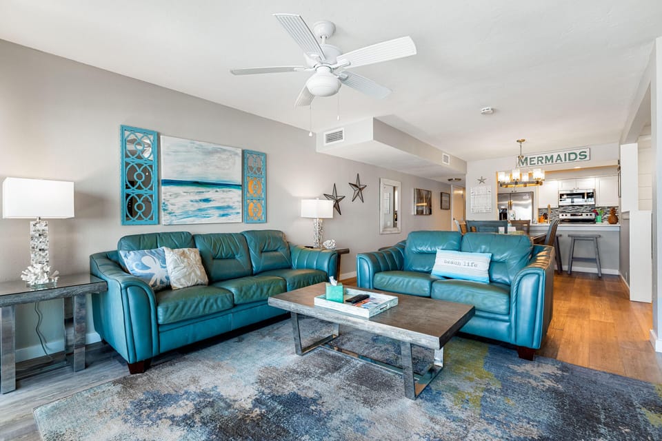 Townhome, Multiple Beds, Ocean View (Fanta-Sea 55) | Living area | Flat-screen TV